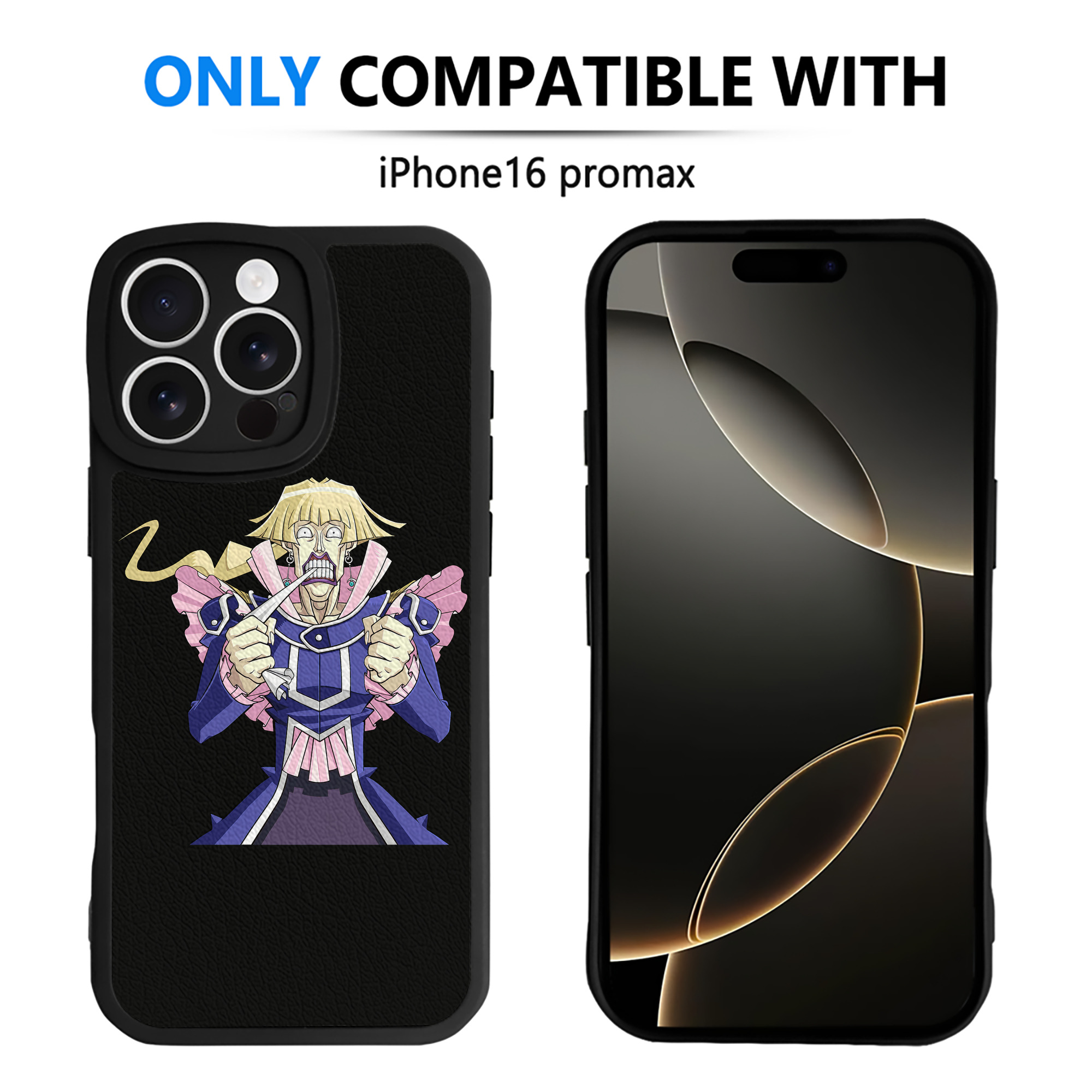 （画像用） 遊☆戯☆王 Yu-Gi-Oh! 【iPhone 16シリーズ対応】シリコンスマホケース（レザー調） 材質：シリコン